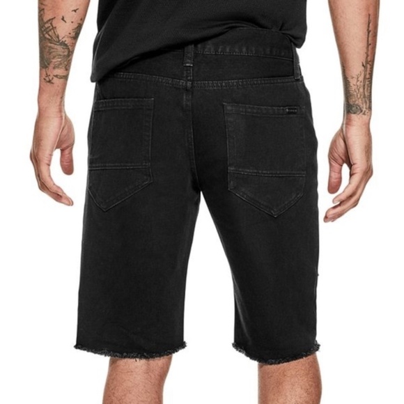New G by GUESS Destroyed Denim Men's Shorts SZ 28 - Picture 2 of 5